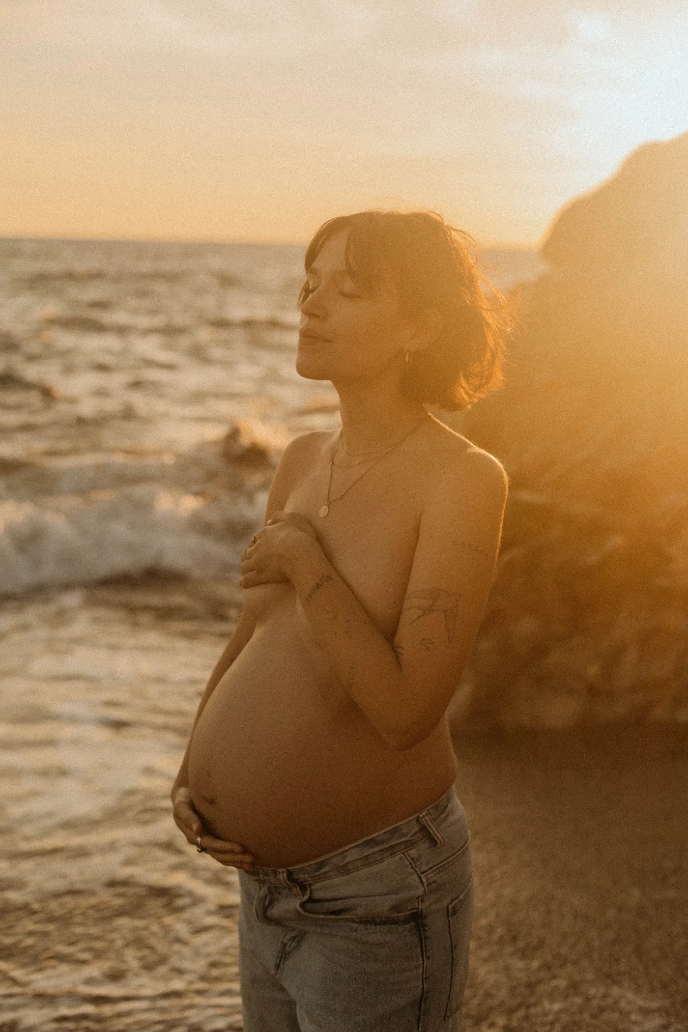 Fotografía de sesión Embarazo en el Maresme - Lorea Fotografía